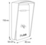 Козырёк для считывателя Ps-Link PS-M010EM-WP коричневый, уличный
