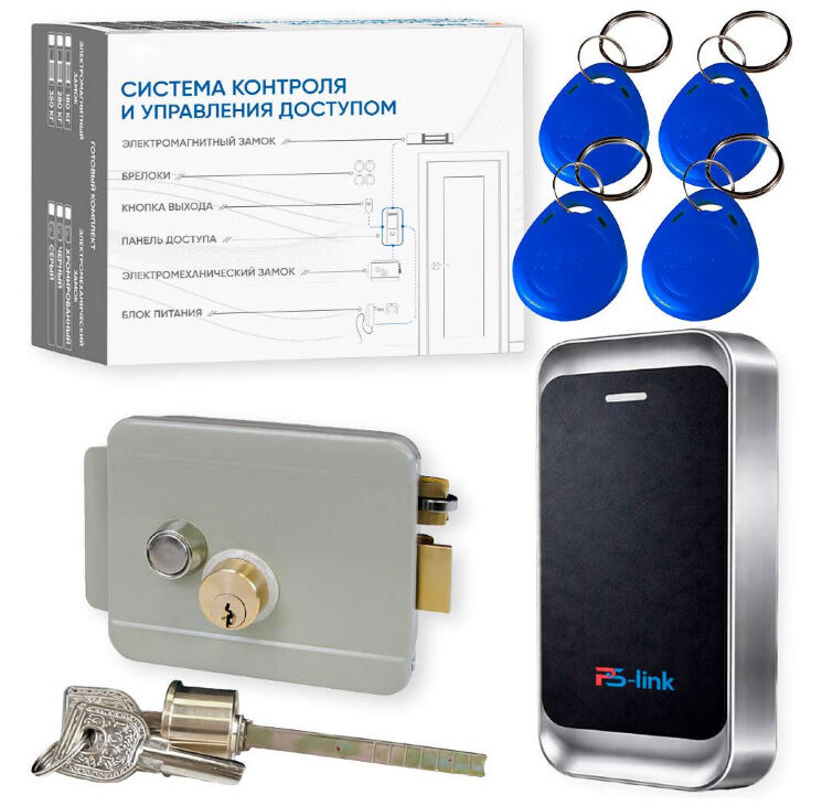 Комплект СКУД KIT-MT1301MF-WP-G до 10000 пользователей, металл, тип Mifare, механический замок