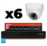 Комплект видеонаблюдения IP 8Мп KIT-A806IP-PL 6 камер для помещения, программный датчик движения, удаленный доступ, ночное видение