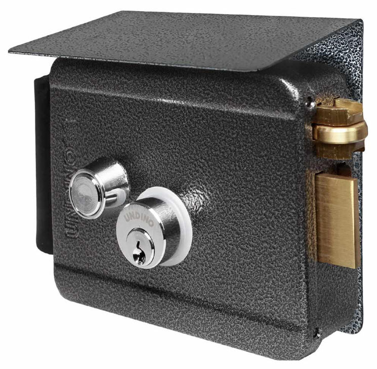 Комплект электромеханический замок с козырьком Undino UD-KIT-EML-G-RLB