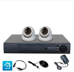 Комплект видеонаблюдения AHD 5Мп  KIT-A502HDV-NC 2 камеры, антивандальный, без кабеля
