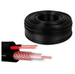 Кабель КВК  KVK-CCA-2035-60 RG-59 + 2 x 0.35 кв.мм. 60м.