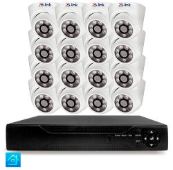 Комплект видеонаблюдения AHD 5Мп  KIT-A516HD 16 камер для помещения, ночная съемка, датчик движения