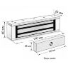 Комплект СКУД Undino KIT-ACP303EM-180 эл. магнитный замок 180кг, RFID, WIFI