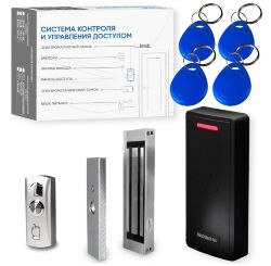 Комплект СКУД Undino KIT-CR101MF-180 эл. магнитный замок 180кг, RFID, память 2000