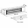 Комплект СКУД Undino KIT-ACP502EM-280 эл. магнитный замок 280кг, RFID, WIFI