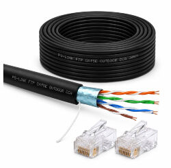 Кабель витая пара FTP4 cat.5E CCA 90 метров FTP-CCA90-OUT уличный