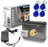 Система СКУД KIT-EMTL-SS-ID электромоторный замок, встроенный считыватель EM 125кгц, магнитный датчик, тип НО
