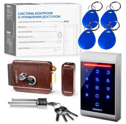 Комплект СКУД Undino KIT-ACP102MF-B эл. механический замок, RFID