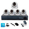 Комплект видеонаблюдения AHD 5Мп KIT-A505HDV-NC 5 камер, антивандальный, без кабеля