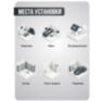 Комплект видеонаблюдения IP 5Мп KIT-C502IP-ST 2 камеры для улицы, аналитика, детекция человека, детекция автомобиля, область вторжения